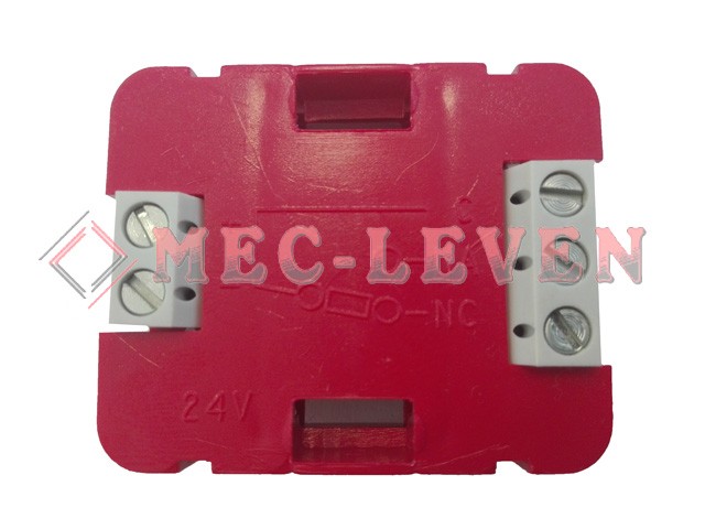 PULSADOR J1B BRAILLE 1NA LED 24V ROJO