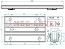 ROZADERA FS16L PLEGABLE CON TETONES ROJA L=180MM