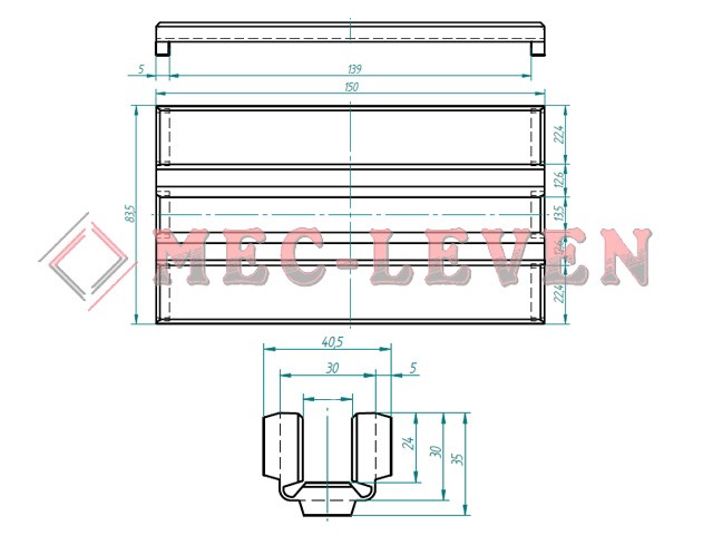 ROZADERA FS16X140 PLEGABLE CON ALETAS