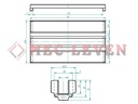 ROZADERA FS16X140 PLEGABLE CON ALETAS