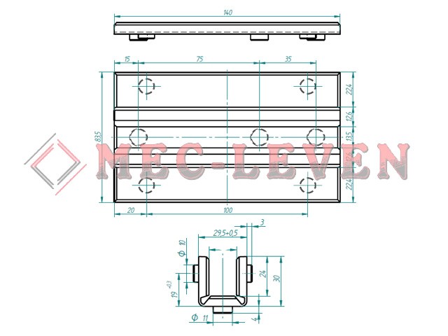 *ROZADERA FS10X140 PLEGABLE CON TETONES