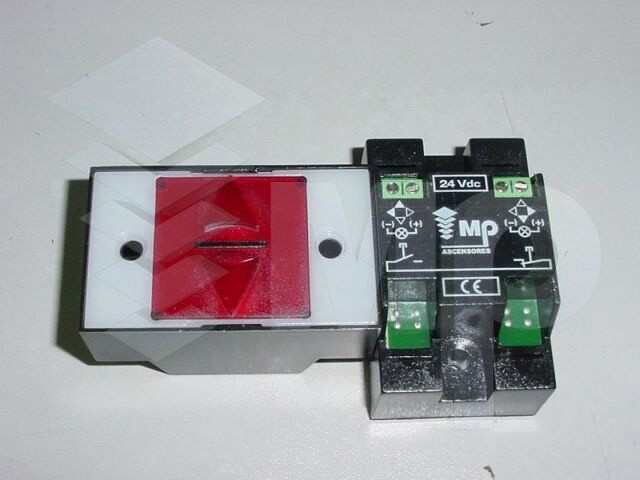 DOBLE FLECHA COMPAC HORIZONTAL ROJA 24V