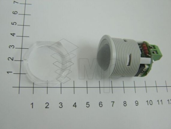 PULSADOR ROLLER STAR SOL 1 CTO ROJO 24V