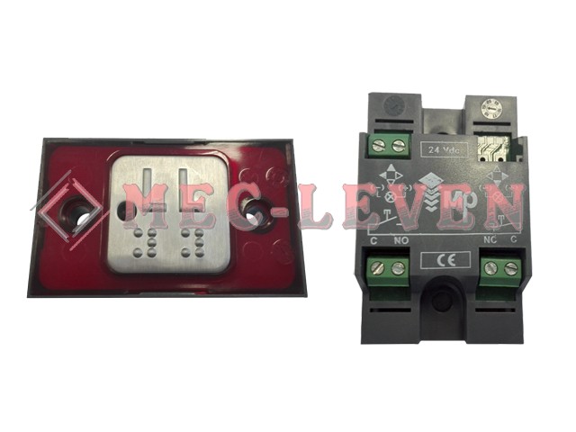 PULSADOR COMPAQ T BRAILE PILOTO 1 CONTACTO 24V