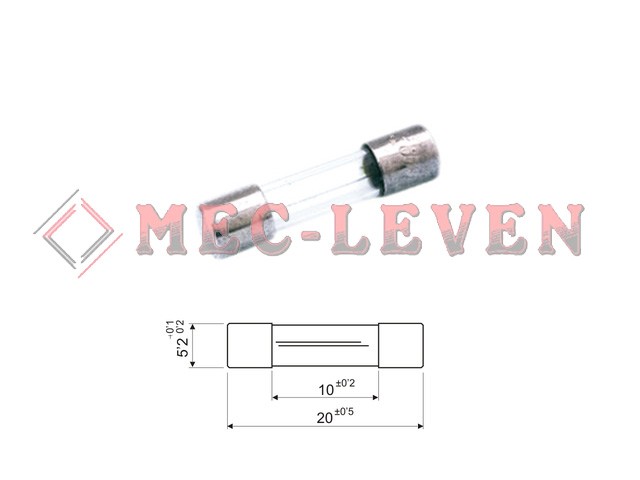FUSIBLE CRISTAL 5X20mm 1AMP