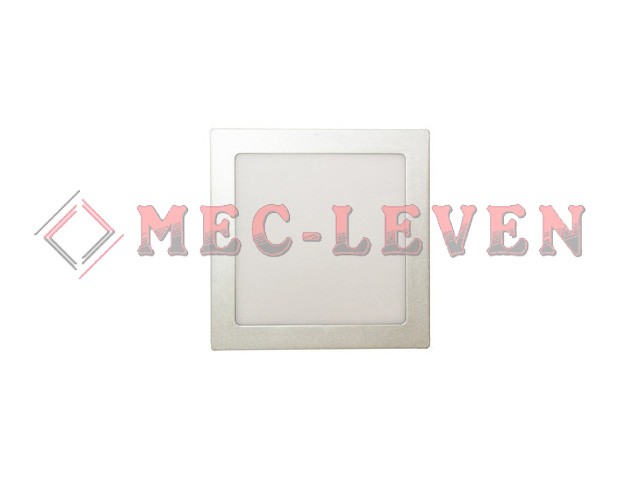 PLAFON SUPERFICIE LED CUADRADO 225X225X35MM PLATA