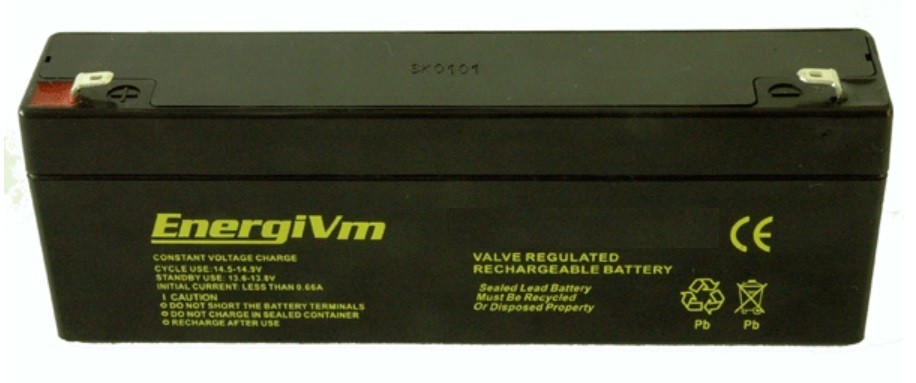 BATERIA PLOMO 12V 2.2A 178X35X67mm