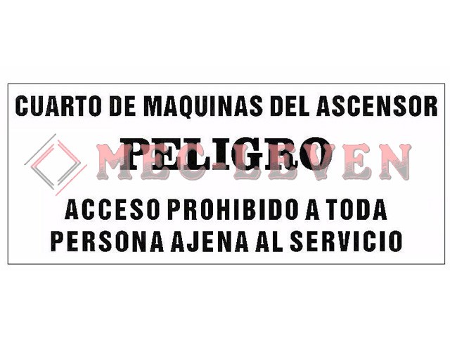 ROTULO ALUMINIO PELIGRO CTO. MAQUINAS