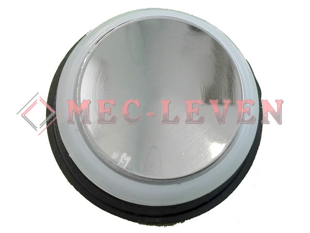 PULSADOR COMPATIBLE OTIS REDONDO CROMADO LUMINOSO ROJO