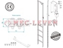 ESCALERA DE FOSO PLEGABLE FOSO DE 1301-1700MM EN81-20