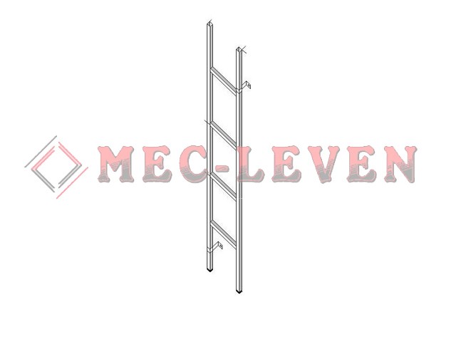 ESCALERA DE ACCESO A FOSO 1250X295 CINCADAS