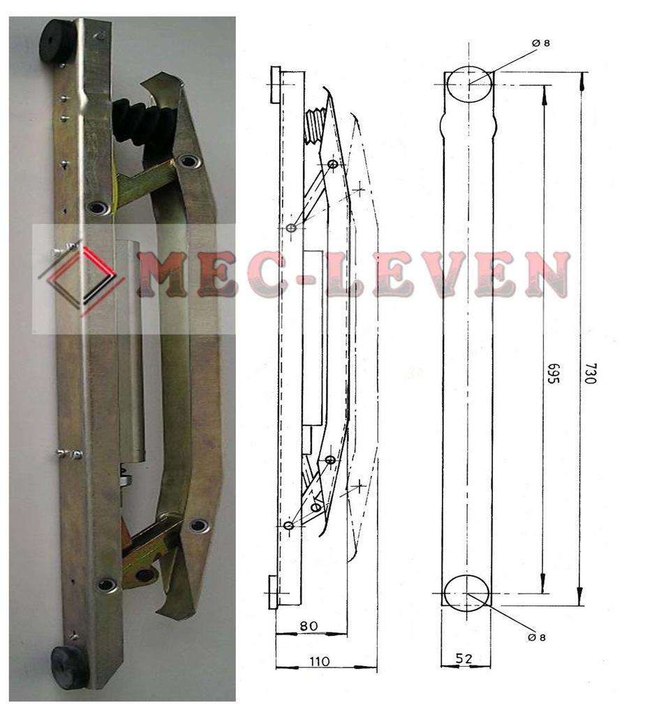 CUÑA RETRACTIL CONV. CON FUELLE 90V.