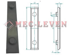 [IXX0048UA] ROZADERA PATIN 118X22X7 2 TETONES