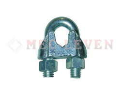 [010250 001] PERRILLO SUJETA CABLES GALVAN 1/4" Ø6MM DIN 741