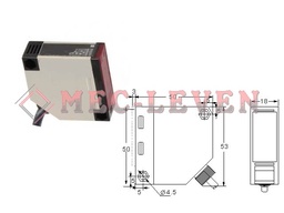 [050211 0001] FOTOCELULA REFLEX POLARIZADA 50X50MM 12-240VCA/DC
