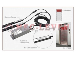 [050221 2003] BARRERA INFRARROJA ESTRECHA 6.6X30X2000MM 0-3M 154 HACES 220V