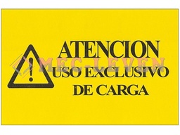 [ROTAD-UEC] ROTULO ADHESIVO USO EXCLUSIVO DE CARGA