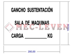 [ROTAL-GS] ROTULO ALUMINIO GANCHO SUSTENTACION