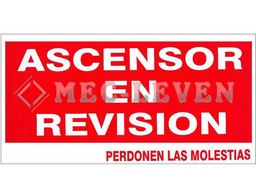 [ROTPL-AR] ROTULO PLASTICO ASCENSOR REVISION C/IMANES