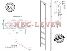[1800126502] ESCALERA DE FOSO PLEGABLE FOSO DE 801-1300MM EN81-20