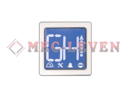 [732835001] DISPLAY LCD PLANTA TOKIO 12-24VCC EN81/28 C/MARCO CROMADO